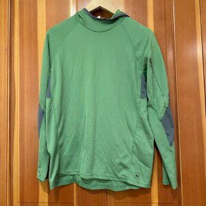 [REI] Green Athletic Hooded Long-sleeve Shirt - Size M